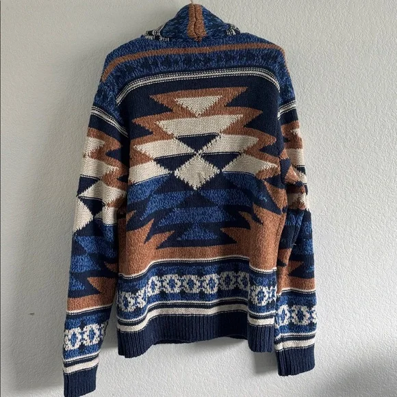 LUCKY BRAND WOMENS CARDIGAN SOUTHWESTERN AZTEC THICK COTTON SOFT MEDIUM - Picture 6 of 16